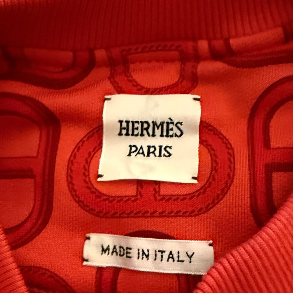 NWT Hermes Chaine D’Ancre Coulissee Tunic in Bright Red. Size 34 Fr./US Size 2. - Picture 7 of 12